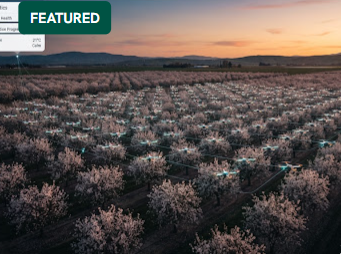 Autonomous pollination drones over orchard